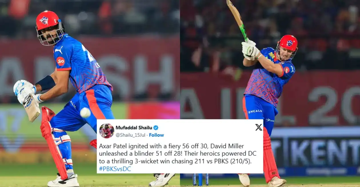 Fans erupt as Axar Patel and David Miller sizzle in DC’s thrilling win over PBKS in IPL 2026