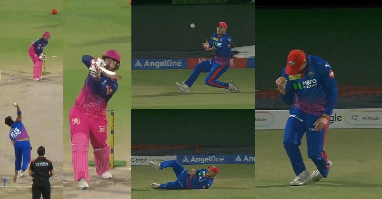 IPL 2026 [WATCH]: David Miller grabs a stunning catch to dismiss Vaibhav Suryavanshi during DC vs RR encounter