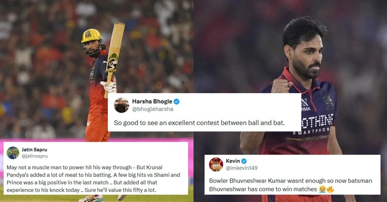 Fans erupt in jubilation as Krunal Pandya and Bhuvneshwar Kumar deliver sensational performances to guide RCB to a dramatic win over MI in IPL 2026
