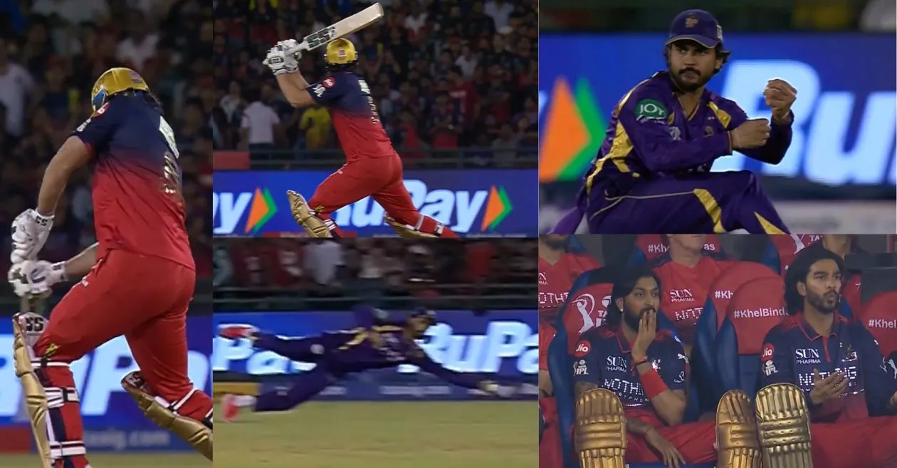 IPL 2026 [WATCH]: Manish Pandey grabs a gravity defying catch to dismiss Tim David during RCB vs KKR encounter