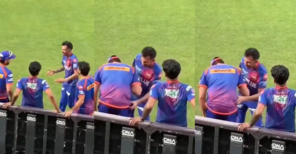 WATCH: Yuzvendra Chahal leaves Rohit Sharma in splits with funny belly check ahead of PBKS vs MI game