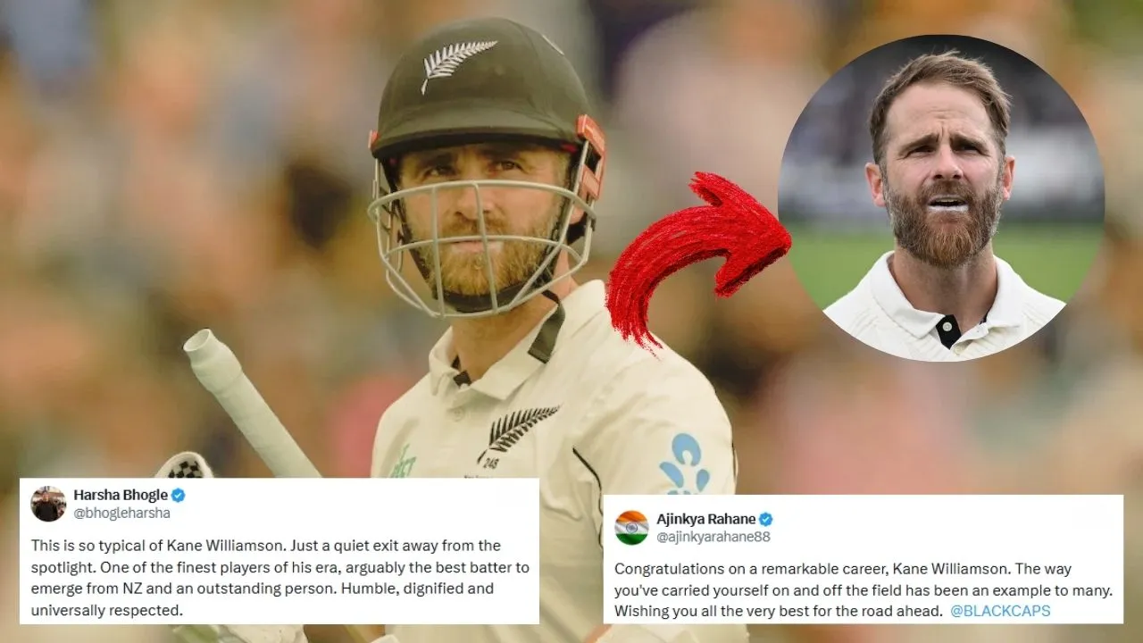 Cricket fraternity pour in tributes after Kane Williamson calls time on his international career