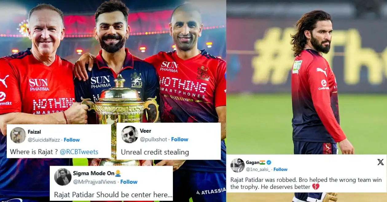 ‘Where is Rajat?’ Fans slam RCB for leaving 2-time title-winning captain Rajat Patidar out of celebratory post featuring Virat Kohli