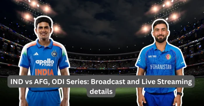 IND vs AFG, ODI Series: Broadcast and Live Streaming details – When & Where to watch in India, Afghanistan, Pakistan, UK, USA & other countries