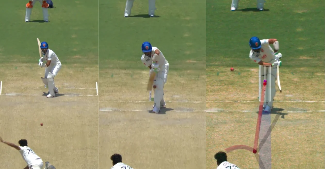 WATCH: Mohammed Siraj traps Abdul Malik LBW with a peach on Day 3 of IND vs AFG one-off Test