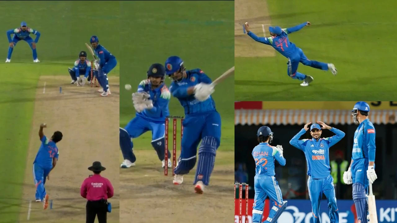 IND vs AFG [WATCH]: Shubman Gill grabs a stunner to remove Allah Ghazanfar in the first ODI