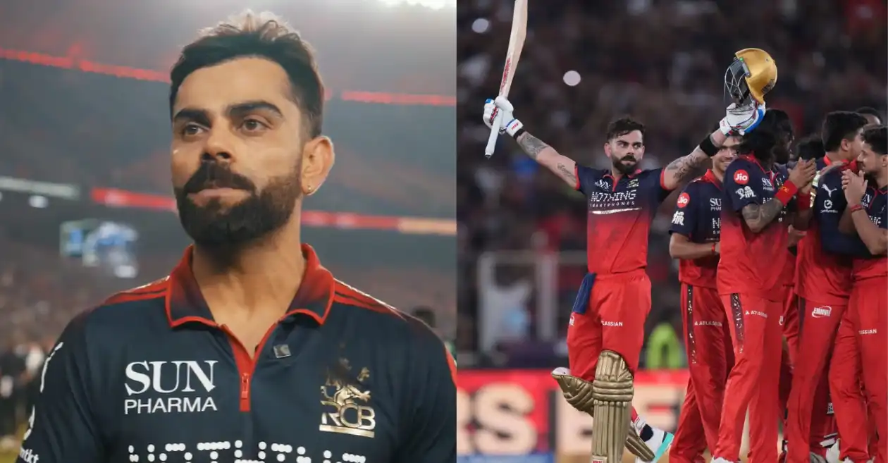 WATCH: RCB legend Virat Kohli reacts after hitting the winning runs in IPL 2026 final against GT